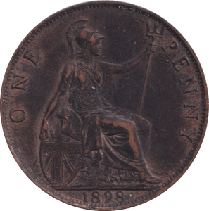 1898 PENNY ( AUNC ) - PENNY - Cambridgeshire Coins