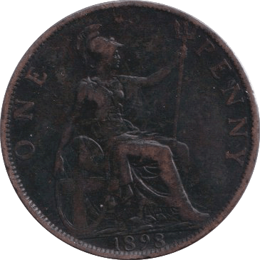 1898 PENNY ( FINE ) - PENNY - Cambridgeshire Coins