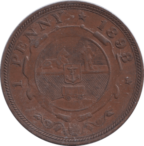 1898 PENNY SOUTH AFRICA - WORLD COINS - Cambridgeshire Coins