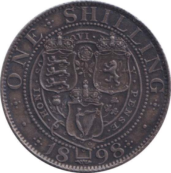 1898 SHILLING ( AUNC ) - SHILLING - Cambridgeshire Coins