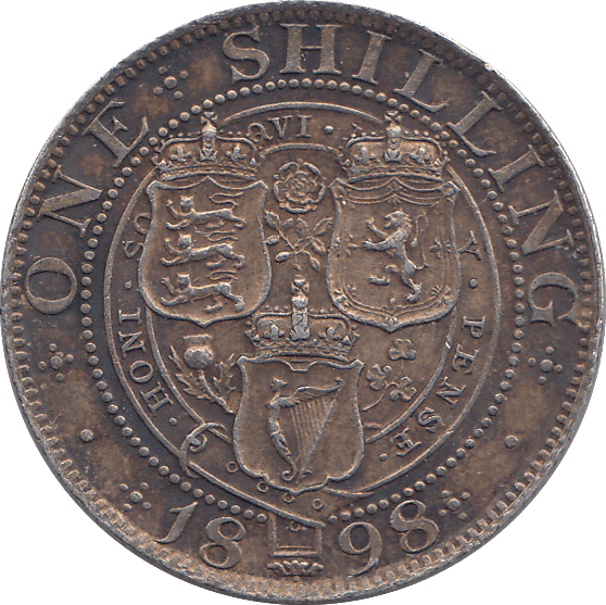 1898 SHILLING ( EF ) - SHILLING - Cambridgeshire Coins