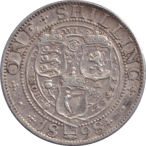 1898 SHILLING ( EF ) - SHILLING - Cambridgeshire Coins