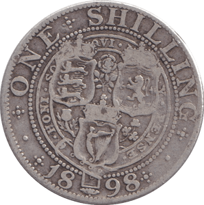 1898 SHILLING ( FAIR ) - SHILLING - Cambridgeshire Coins