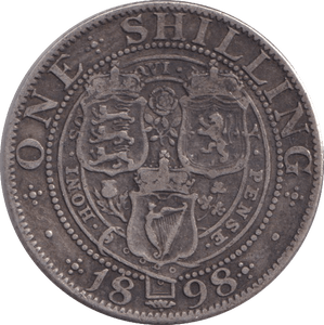 1898 SHILLING ( FINE ) - SHILLING - Cambridgeshire Coins