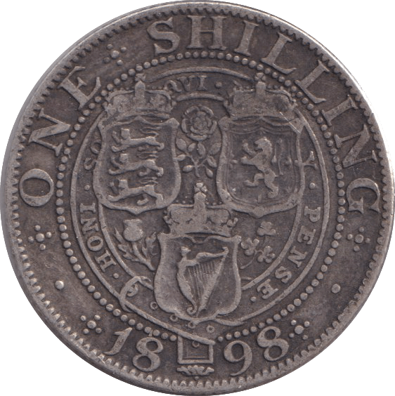 1898 SHILLING ( FINE ) - SHILLING - Cambridgeshire Coins