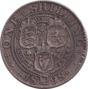 1898 SHILLING ( GVF ) 4 - SHILLING - Cambridgeshire Coins