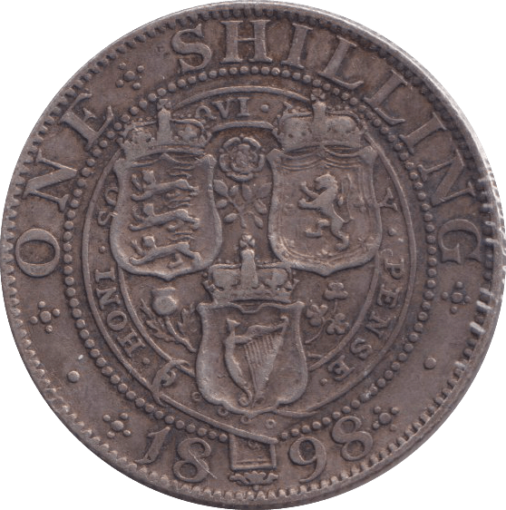 1898 SHILLING ( GVF ) 4 - SHILLING - Cambridgeshire Coins