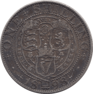 1898 SHILLING ( GVF ) - SHILLING - Cambridgeshire Coins