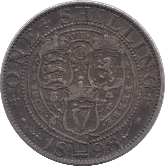 1898 SHILLING ( GVF ) - SHILLING - Cambridgeshire Coins