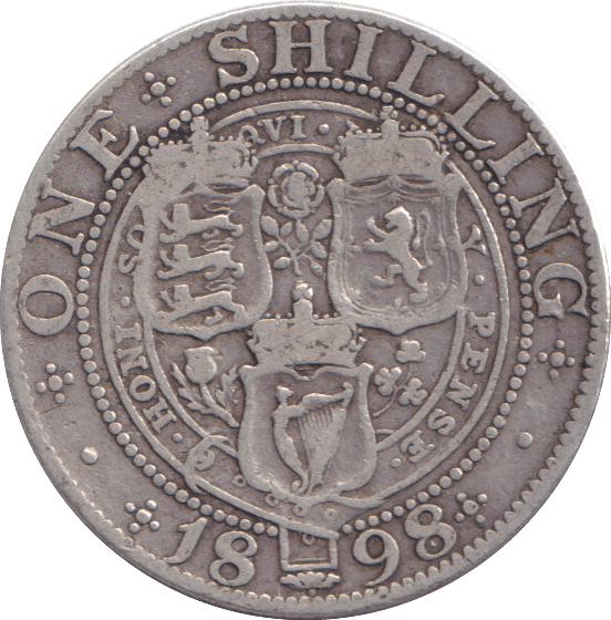 1898 SHILLING ( NF ) - SHILLING - Cambridgeshire Coins