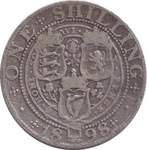 1898 SHILLING ( NF ) - SHILLING - Cambridgeshire Coins