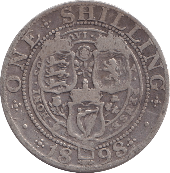 1898 SHILLING ( NF ) - SHILLING - Cambridgeshire Coins