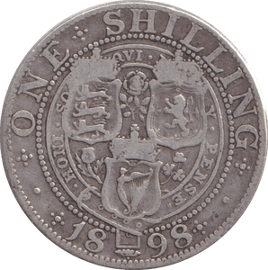 1898 SHILLING ( NF ) - SHILLING - Cambridgeshire Coins
