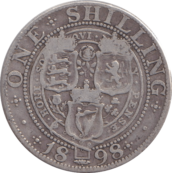 1898 SHILLING ( NF ) - SHILLING - Cambridgeshire Coins