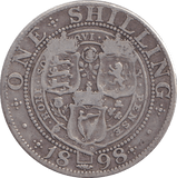 1898 SHILLING ( NF ) - SHILLING - Cambridgeshire Coins