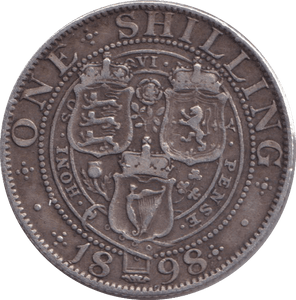 1898 SHILLING ( VF ) - SHILLING - Cambridgeshire Coins