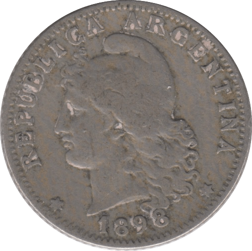 1898 SILVER ARGENTINA 20 CENTAVOS - SILVER WORLD COINS - Cambridgeshire Coins