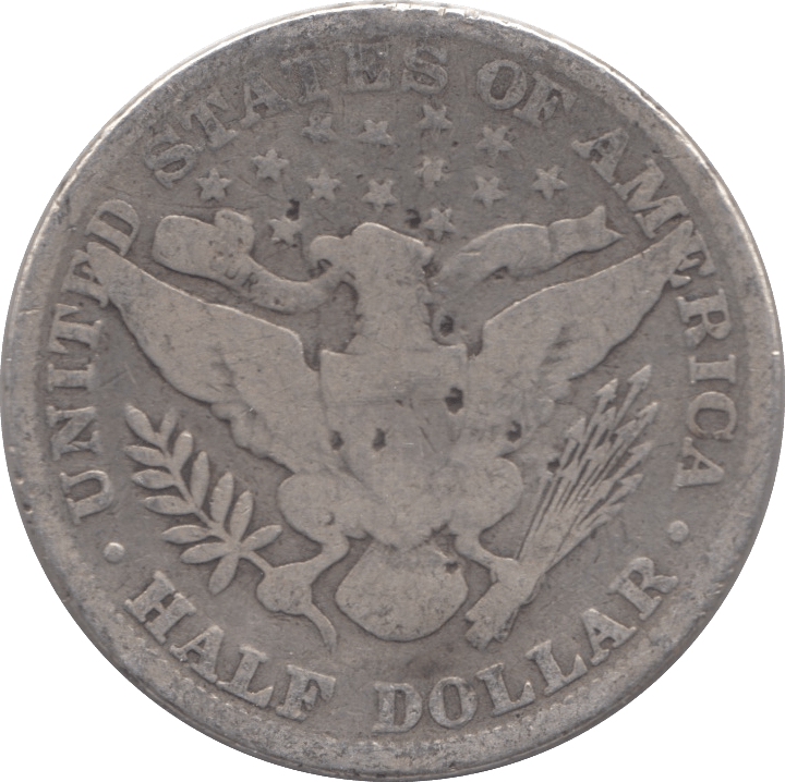 1898 SILVER HALF DOLLAR USA - SILVER WORLD COINS - Cambridgeshire Coins