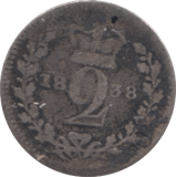 1898 SILVER MAUNDY TWOPENCE ( NF ) - MAUNDY TWOPENCE - Cambridgeshire Coins