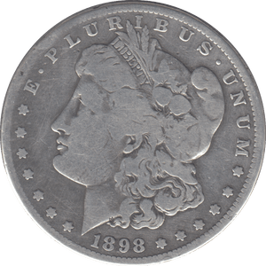 1898 SILVER MORGAN DOLLAR SAN FRANCISCO - SILVER WORLD COINS - Cambridgeshire Coins