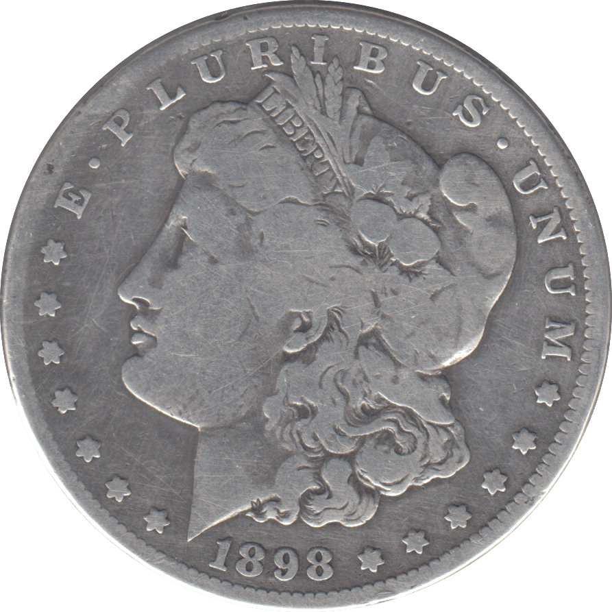 1898 SILVER MORGAN DOLLAR SAN FRANCISCO - SILVER WORLD COINS - Cambridgeshire Coins