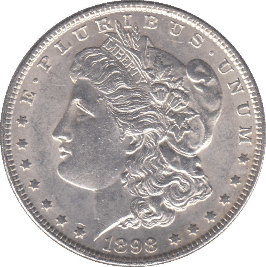 1898 SILVER MORGAN DOLLAR USA PHILADELPHIA MINT - SILVER WORLD COINS - Cambridgeshire Coins