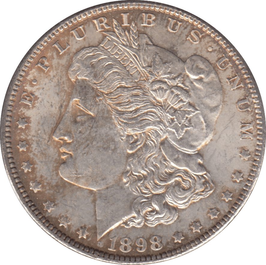 1898 SILVER MORGAN DOLLAR USA PHILADELPHIA MINT - SILVER WORLD COINS - Cambridgeshire Coins