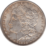 1898 SILVER MORGAN DOLLAR USA PHILADELPHIA MINT - SILVER WORLD COINS - Cambridgeshire Coins