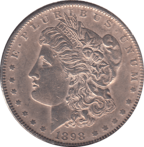 1898 SILVER MORGAN DOLLAR USA PHILADELPHIA MINT - SILVER WORLD COINS - Cambridgeshire Coins