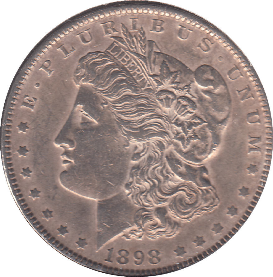 1898 SILVER MORGAN DOLLAR USA PHILADELPHIA MINT - SILVER WORLD COINS - Cambridgeshire Coins