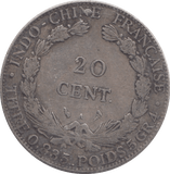 1898 SILVER VIETNAM 20 CENTS FRANCE INDO CHINA - SILVER WORLD COINS - Cambridgeshire Coins
