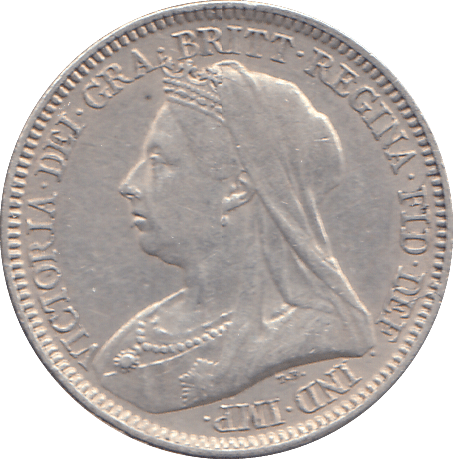 1898 SIXPENCE ( EF ) - WORLD COINS - Cambridgeshire Coins