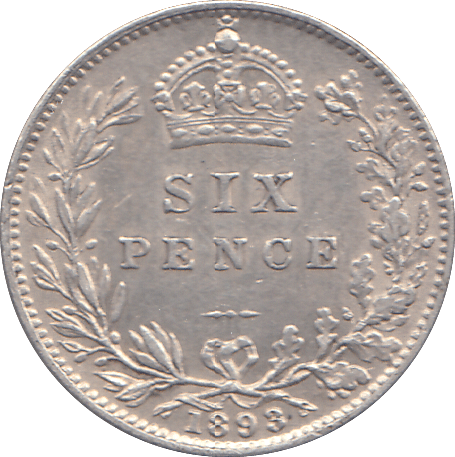 1898 SIXPENCE ( EF ) - WORLD COINS - Cambridgeshire Coins