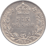 1898 SIXPENCE ( EF ) - WORLD COINS - Cambridgeshire Coins