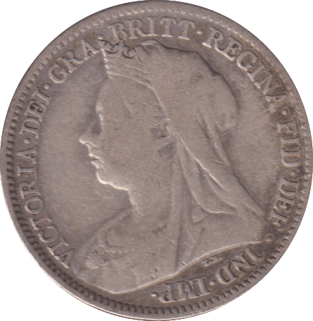 1898 SIXPENCE (FINE) - SIXPENCE - Cambridgeshire Coins