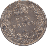 1898 SIXPENCE ( GVF ) - SIXPENCE - Cambridgeshire Coins