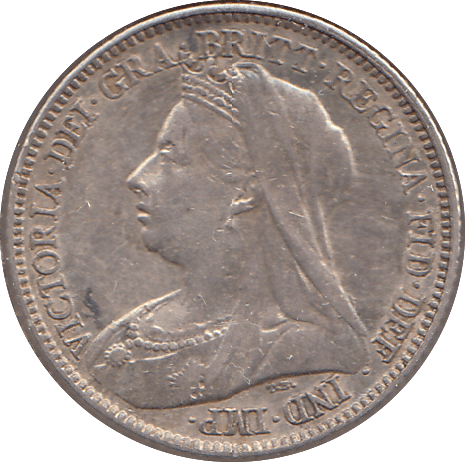 1898 SIXPENCE ( GVF ) - SIXPENCE - Cambridgeshire Coins