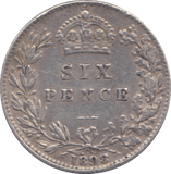 1898 SIXPENCE ( VF ) - SIXPENCE - Cambridgeshire Coins