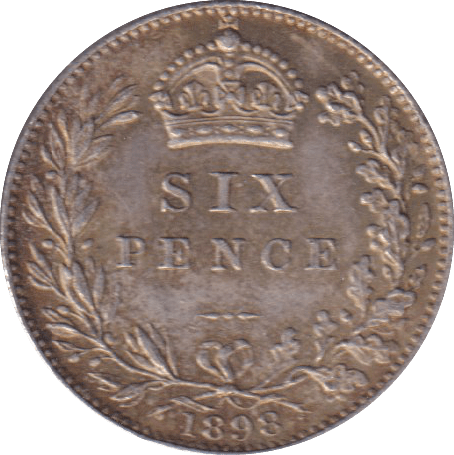 1898 SIXPENCE (VF) - SIXPENCE - Cambridgeshire Coins