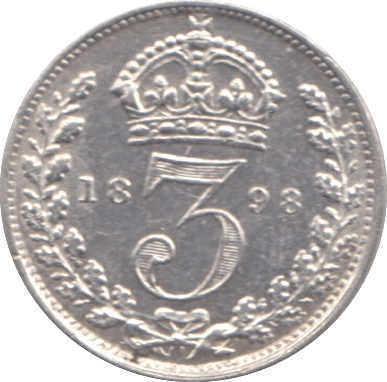 1898 THREEPENCE ( AUNC ) - THREEPENCE - Cambridgeshire Coins