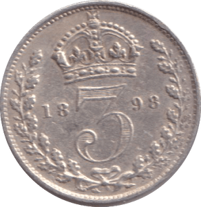 1898 THREEPENCE ( VF ) - THREEPENCE - Cambridgeshire Coins