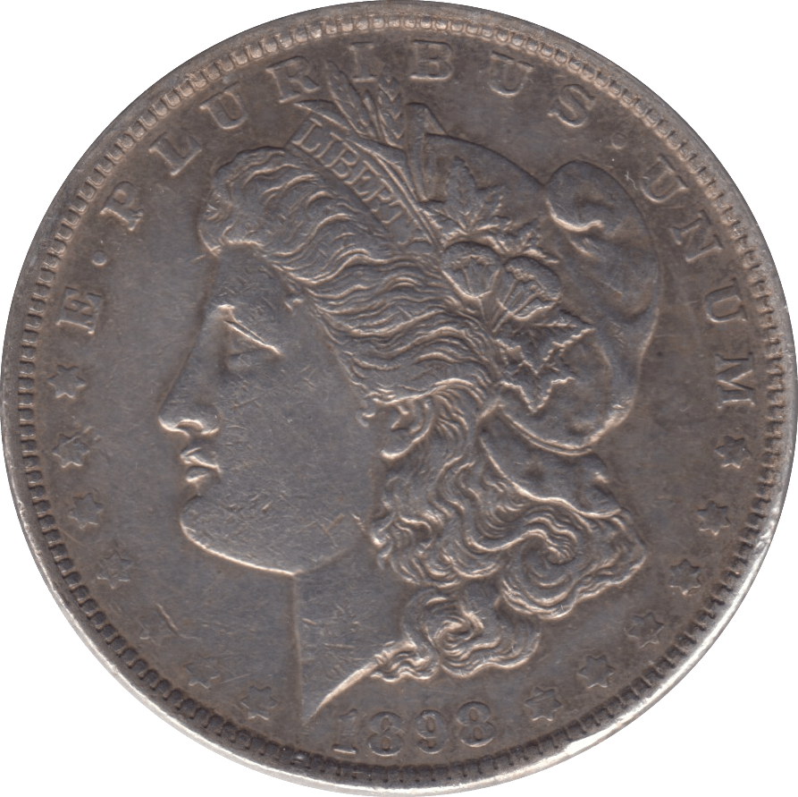 1898 USA SILVER MORGAN DOLLAR PHILADELPHIA MINT - SILVER WORLD COINS - Cambridgeshire Coins