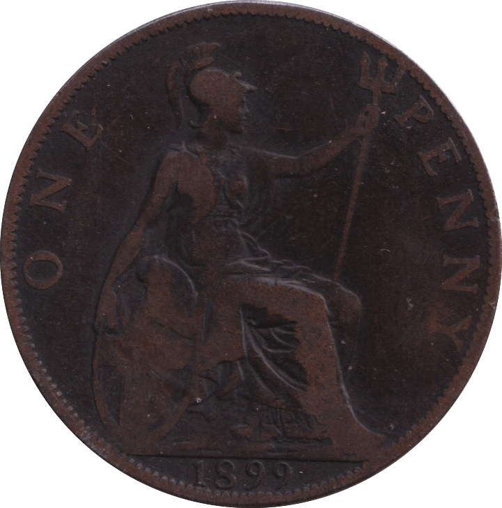 1899 CLOSE SPACED PENNY ( FINE ) - PENNY - Cambridgeshire Coins