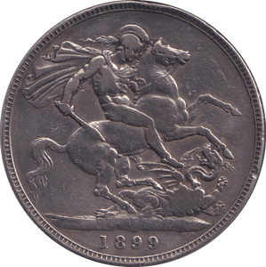 1899 CROWN ( FINE ) - CROWN - Cambridgeshire Coins