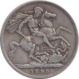 1899 CROWN ( FINE ) - CROWN - Cambridgeshire Coins