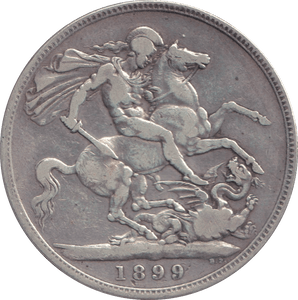 1899 CROWN ( FINE ) - CROWN - Cambridgeshire Coins