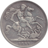 1899 CROWN ( FINE ) - CROWN - Cambridgeshire Coins