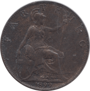 1899 FARTHING ( EF ) - Farthing - Cambridgeshire Coins