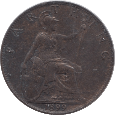 1899 FARTHING ( EF ) - Farthing - Cambridgeshire Coins