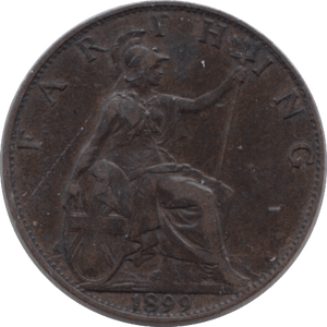 1899 FARTHING ( GVF ) - Farthing - Cambridgeshire Coins